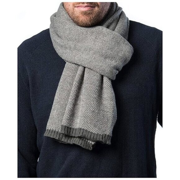 Mens Winter Scarf, Soft  Scarves Light Grey - Picture 1 of 6